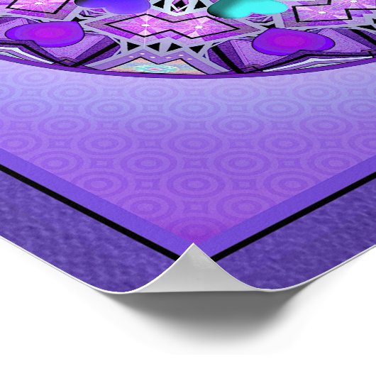 Poster W2 pourpre (Coin)