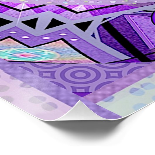 Poster W2 pourpre (Coin)