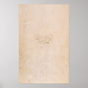 Poster W.54 Étude d'un dragon