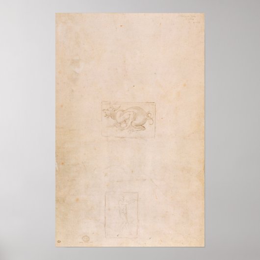 Poster W.54 Étude d'un dragon (Devant)