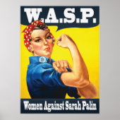 Poster W.A.S.P - Femmes contre Sarah Palin (Devant)
