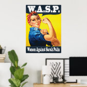 Poster W.A.S.P - Femmes contre Sarah Palin (Bureau à domicile)