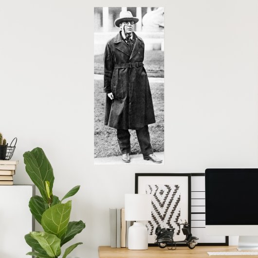 Poster W.B. Yeats, 1923 (Bureau à domicile)