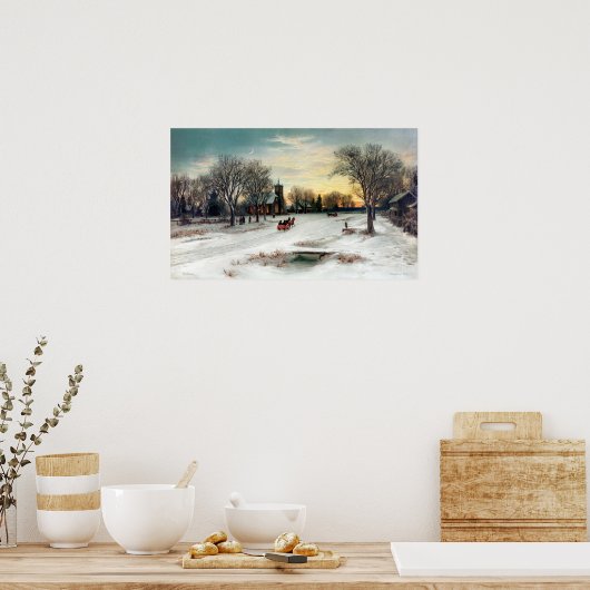 Poster W. C. Bauer Christmas Eve (Cuisine)