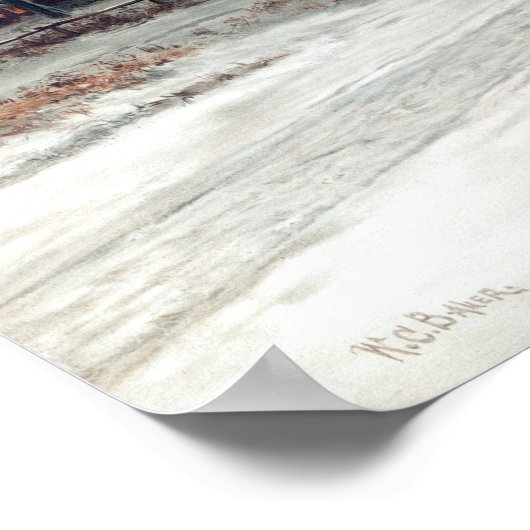 Poster W. C. Bauer Christmas Eve (Coin)