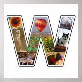 Poster W Monogramme Créez votre propre collection photo p (Devant)