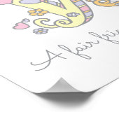 Poster W pour Winnie nom initial d'art gribouillé signifi (Coin)