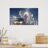 Poster W.W.J.D. Conçu Par TreasureForAllUSA.com (Cuisine)