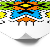 Poster WA0012 Mur Art motif bulgare shevitsa orange (Coin)