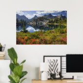 Poster WA, Alpine Lakes Wilderness, Gem Lake, avec (Bureau à domicile)