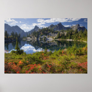 Poster WA, Alpine Lakes Wilderness, Gem Lake, avec