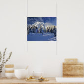 Poster WA, Mt. Rainier NP, Mt. Rainier et Paradis (Cuisine)