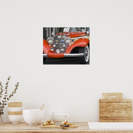 Poster WA, Seattle, automobile allemande classique. 2 (Cuisine)