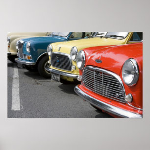 Poster WA, Seattle, automobile britannique classique