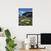 Poster WA, Seattle, Safeco Field, Mariners baseball (Bureau à domicile)