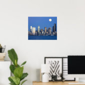 Poster WA, Seattle, Seattle et Elliott Bay 2 (Bureau à domicile)
