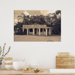 Poster Wabasso TackShop Vintage