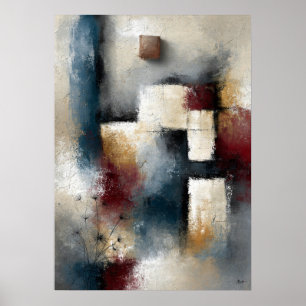 Poster Wabi-Sabi Graines Fugaces Moderne Abstrait Japonai