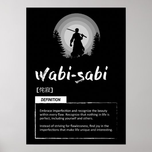 Poster Wabi-Sabi - Japanese Concept For Success (Devant)