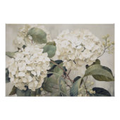 Poster Wabisabi Esthétique Blanc Hydrangea (Devant)