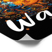 Poster Waco Texas 2024 Total Solaire Eclipse Cosmique 8 a (Coin)