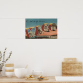 Poster Waco, TexasScènes de grandes lettresWaco, TX (Cuisine)