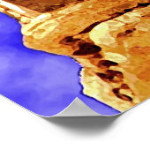 Poster WADI DAHR yemen (non loin de sanaa) (Coin)