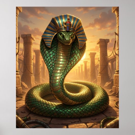 Poster Wadjet – Ägyptische Schlangengöttin´6 (Devant)