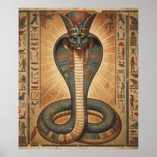 Poster Wadjet – Ägyptische Schlangengöttin´7 (Devant)