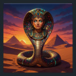 Poster Wadjet – Egyptian Cobra Goddess´7<br><div class="desc">Wadjet is a cobra goddess in Egyptian mythology and a protector of the pharaoh and Lower Egypt. She represents protection, power, and royal authority.</div>