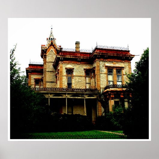 Poster Waggoner Mansion, Decatur, Texas (Devant)