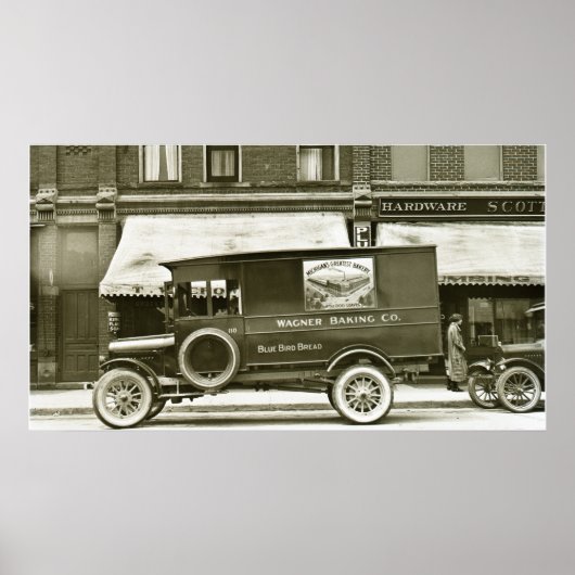 Poster Wagner Baking Entreprise Livraison Truck (Devant)