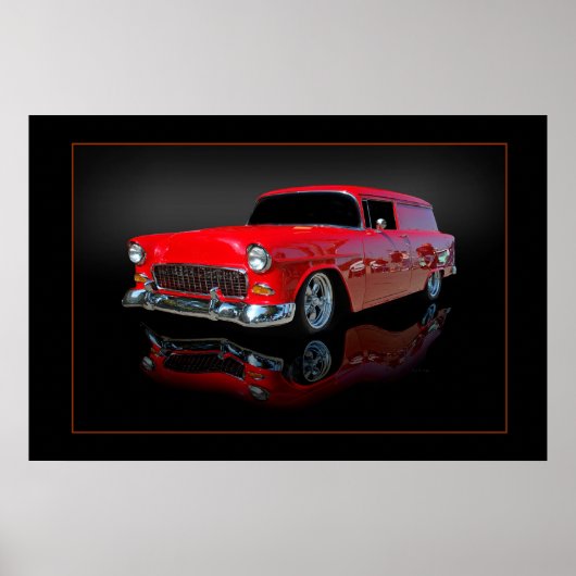 Poster wagon à panneau 1955 (Devant)