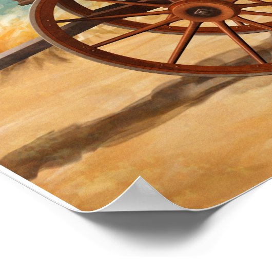 Poster Wagon couvert (Coin)