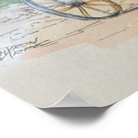 Poster WAGON COUVERT par SHARON SHARPE (Coin)