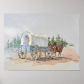 Poster WAGON COUVERT par SHARON SHARPE (Devant)