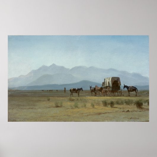 Poster Wagon de Surveyor dans les Rocheuses (Devant)