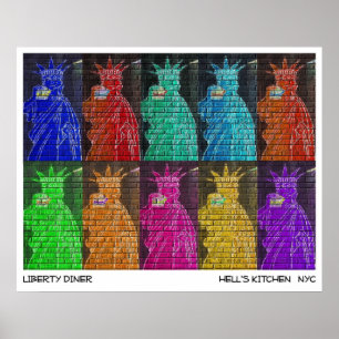 POSTER WAGON-RESTAURANT DE LIBERTÉ - NEW YORK CITY