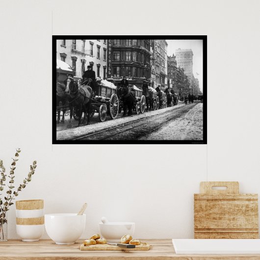 Poster Wagon Train New York 1908 (Cuisine)