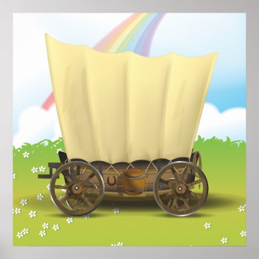 Poster Wagon West (Devant)