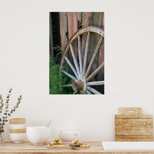 Poster Wagon Wheel (Cuisine)