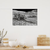 POSTER WAGONS ABANDONNÉS DE BANNACK MONTANA GHOST TOWN (Cuisine)