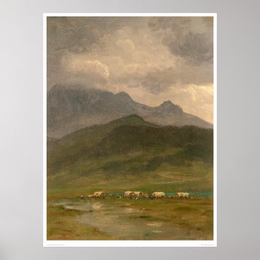 Poster Wagons couverts par Bierstadt (0101A) (Devant)