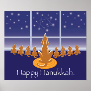 Poster WagToWishes_Menorah poursuit l'affiche