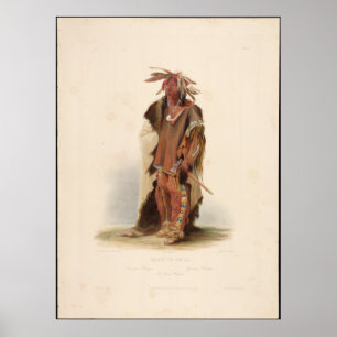 Poster Wahk-tä-ge-li "Guerrier galant".