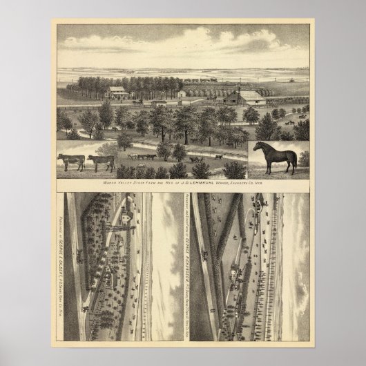 Poster Wahoo Valley Farm, Nebraska (Devant)