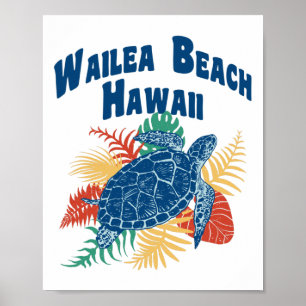 Poster Wailea Beach Maui Hawaii Hawaii Iles Hawaii