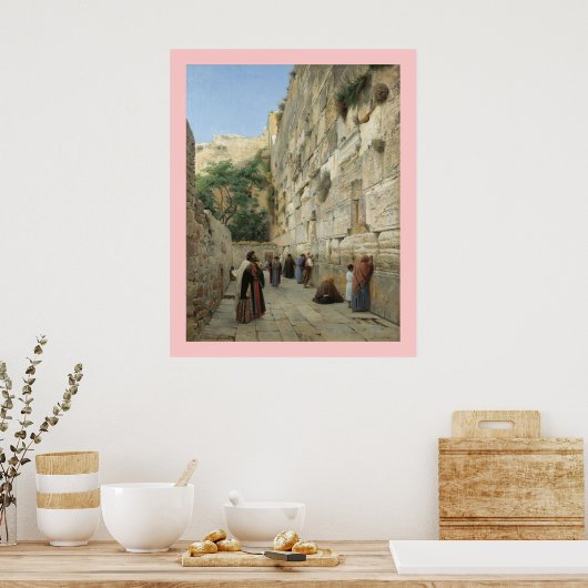 Poster Wailing Wall Gustav Bauernfeind Canvas 24x30 (Cuisine)