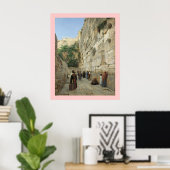 Poster Wailing Wall Gustav Bauernfeind Canvas 24x30 (Bureau à domicile)