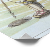 Poster Waiting on the Ice, détail de Seal Hunting (Coin)